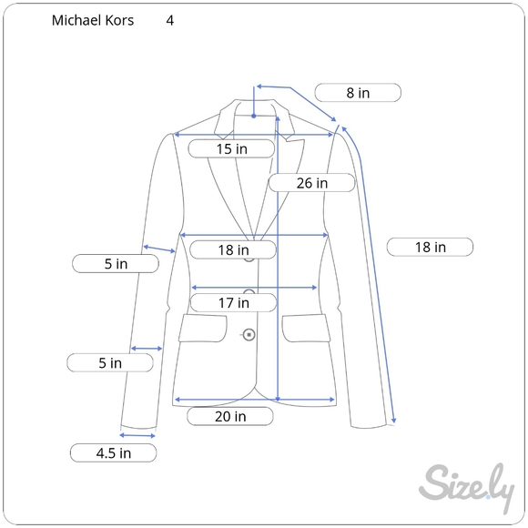 Micheal by Michael Kors Women's Black Blazer - Picture 5 of 6